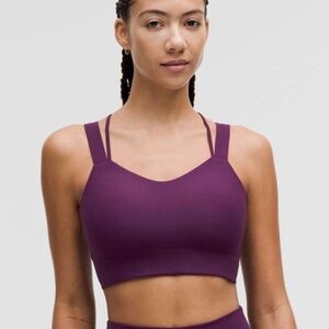 LULULEMON | Like a Cloud Ribbed Longline Bra – Light Support, D/DD Cup (size 4)